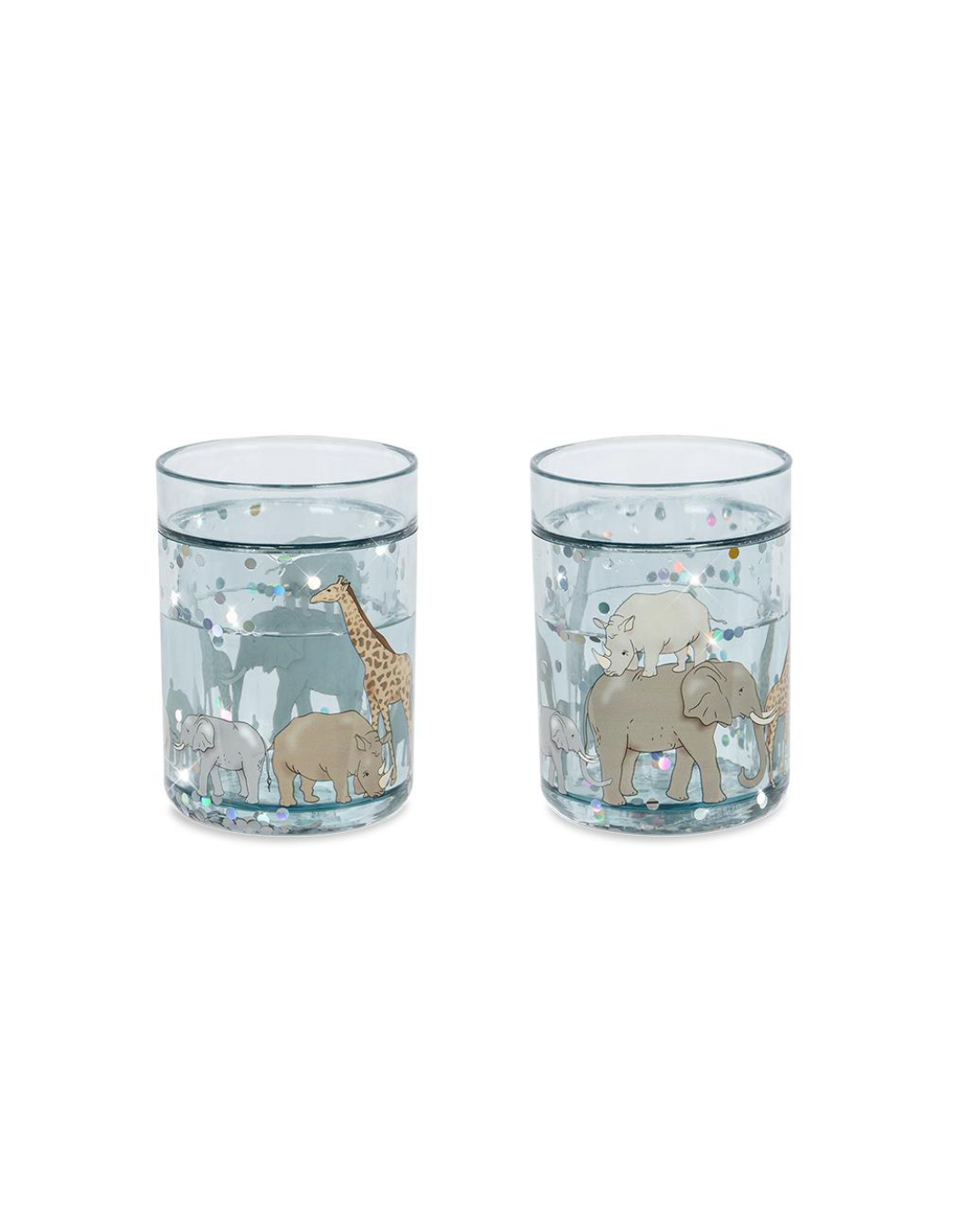 2 Pack Glitter Cups - Safari