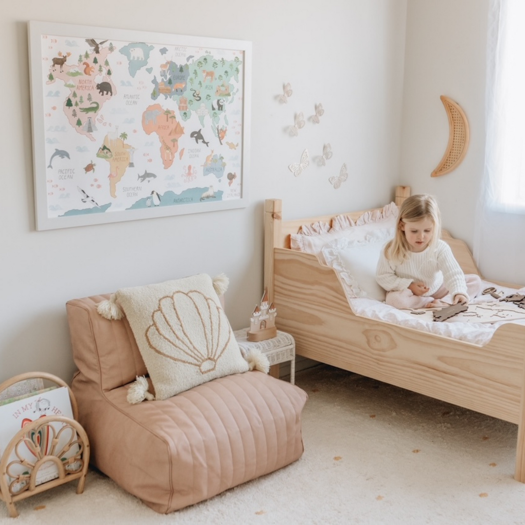 World Map Print by Mindful And Co Kids USA