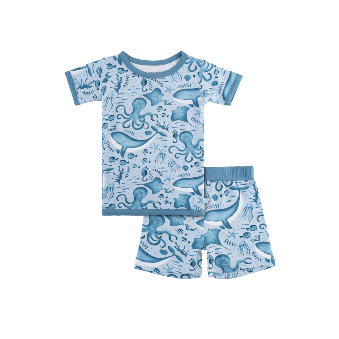 Toddler Short-Sleeve Bamboo Pajamas