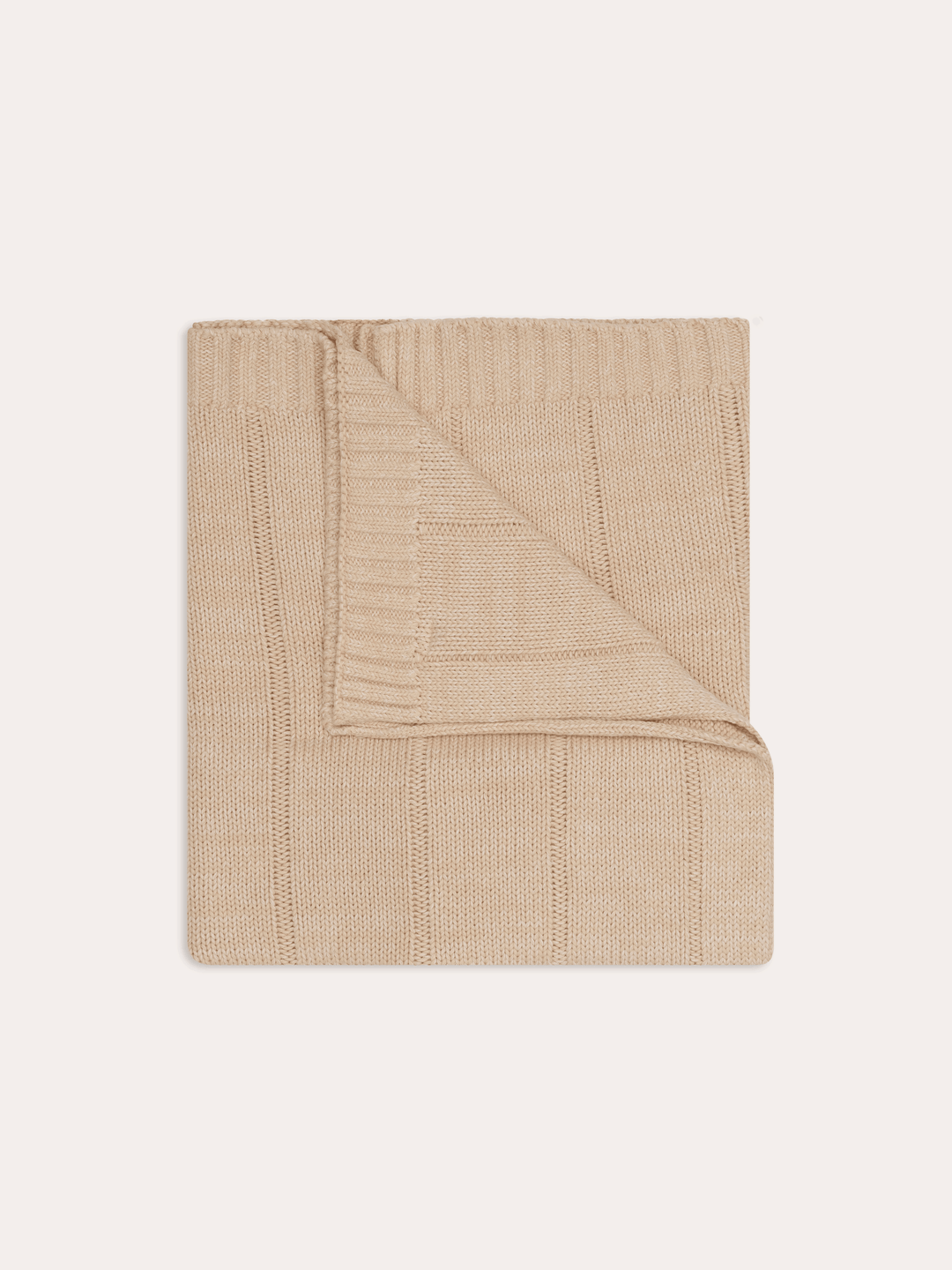 Unisex Baby Knit Blanket - Sand