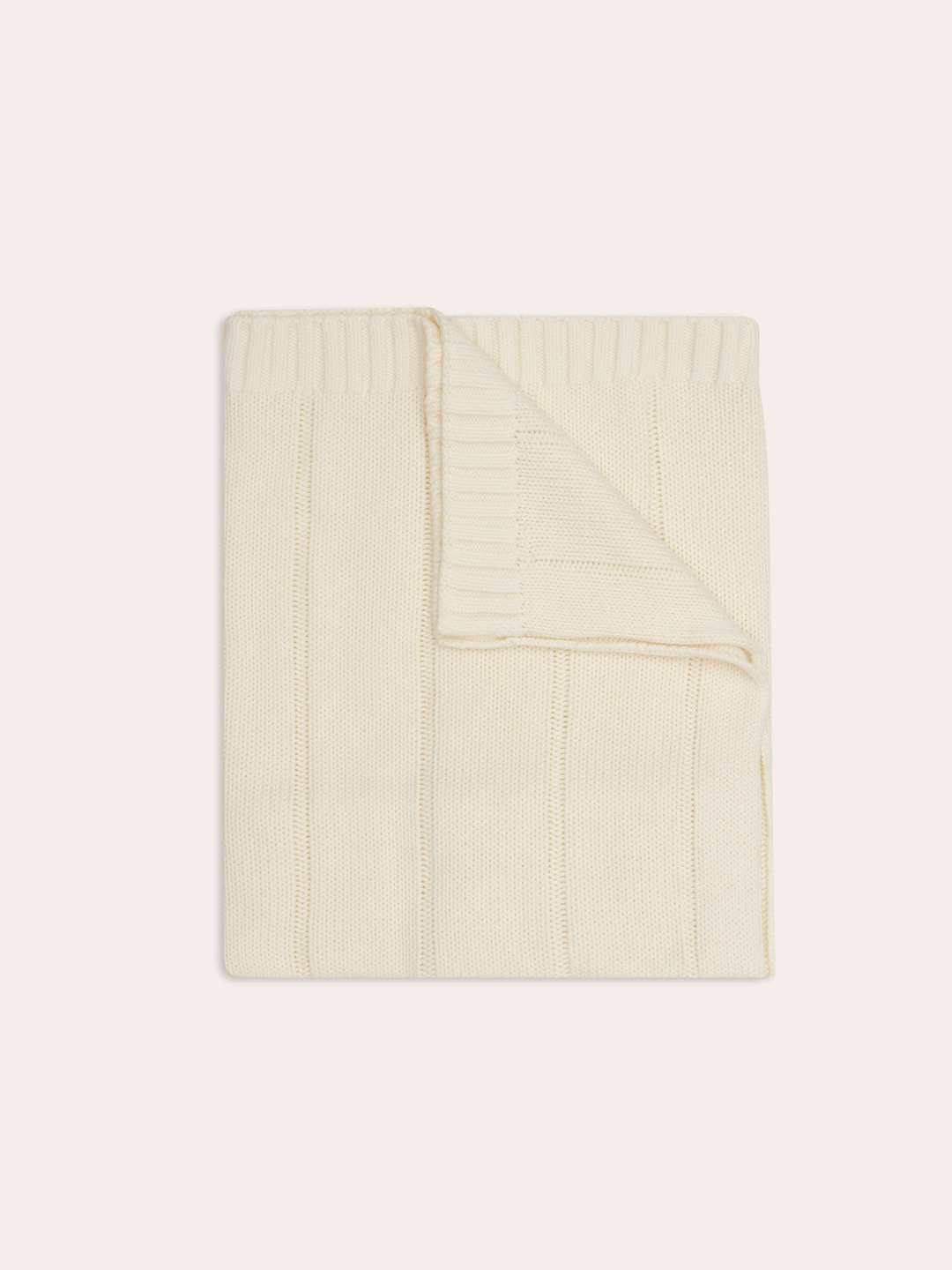 Unisex Baby Knit Blanket - Vanilla