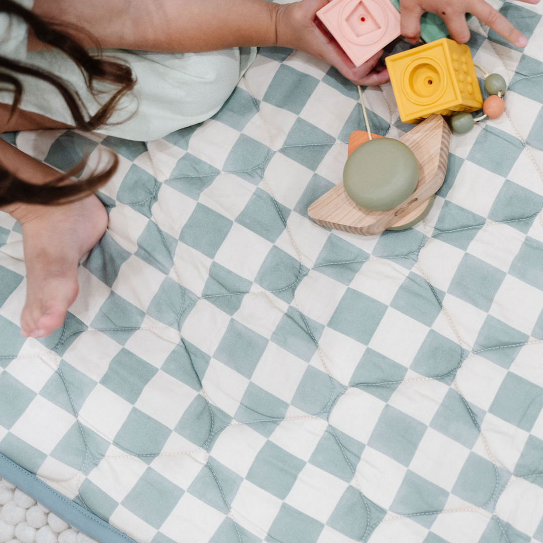 Checker Matcha Picnic Blanket