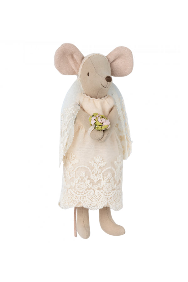 Maileg Wedding Mice Couple in Box: Dollhouse Love Decor