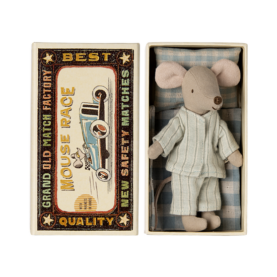 Mint Big Brother Mouse in Box - Adorable Maileg Gift Idea