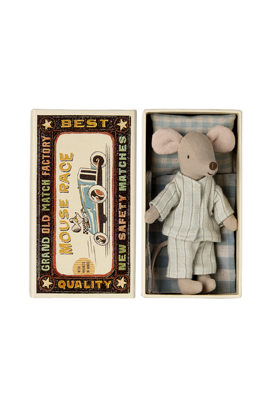 Mint Big Brother Mouse in Box - Adorable Maileg Gift Idea