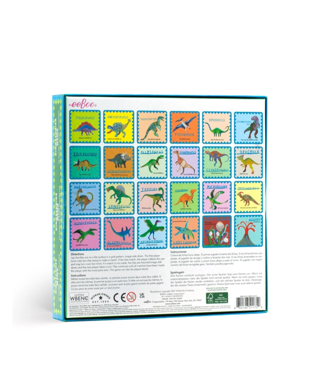 Shiny Dinosaur Memory and Matching Game