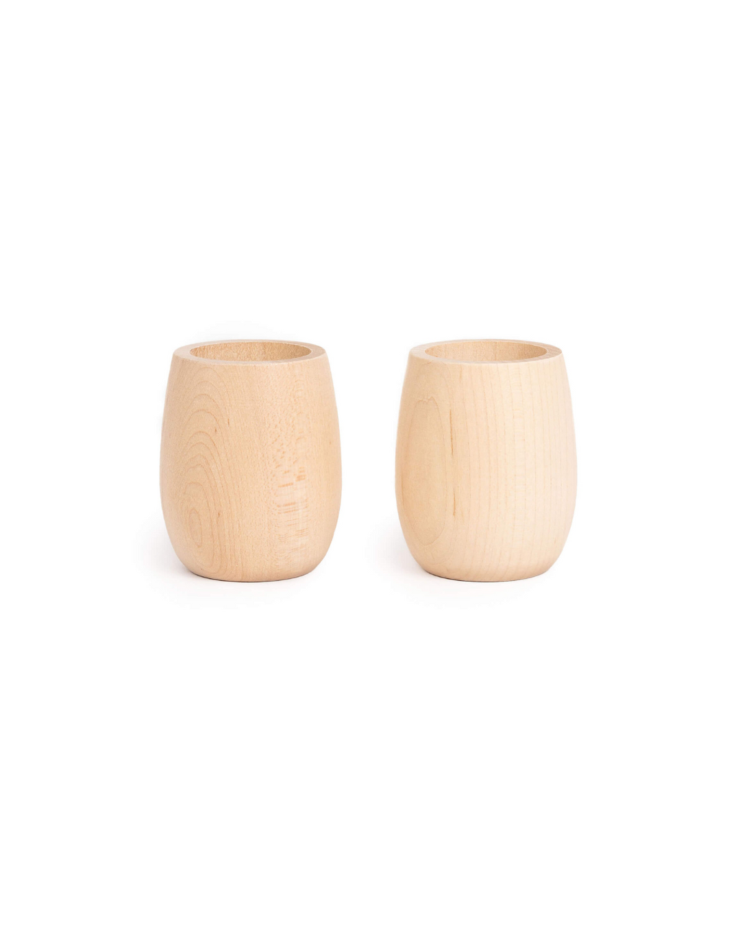 Wood Play Cups, Set of 2