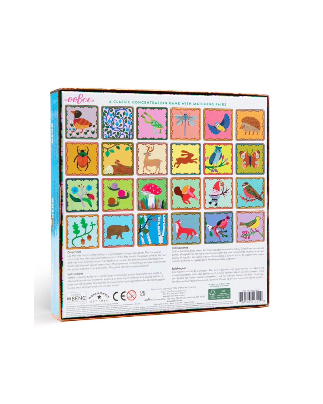 Woodland Memory and Matching Game