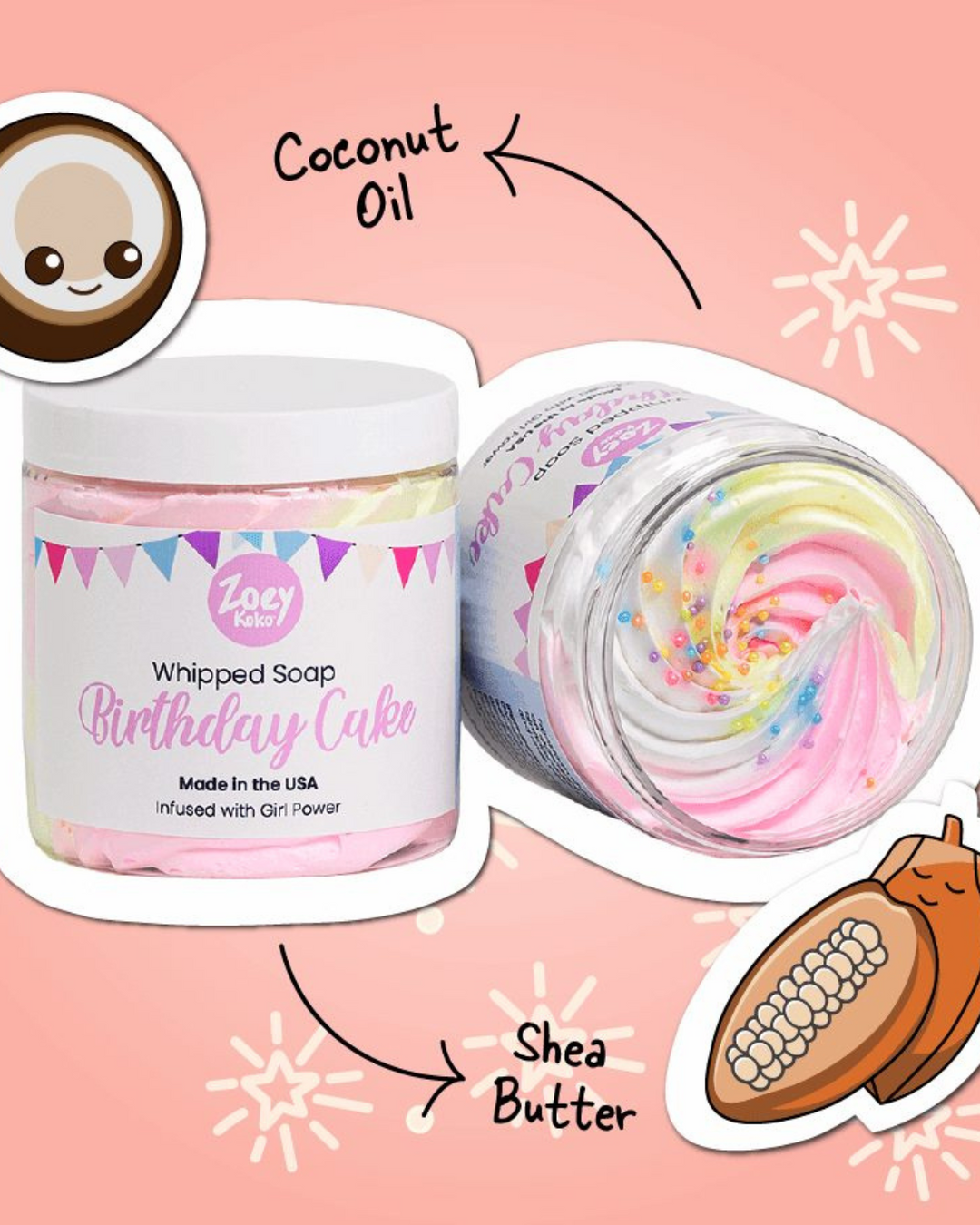 Birthday Cake Whipped Soap