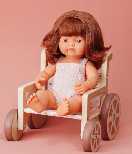 Wooden Doll Wheelchair