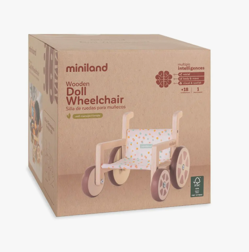 Wooden Doll Wheelchair