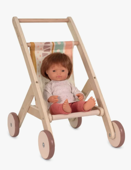 Wooden Doll Stroller