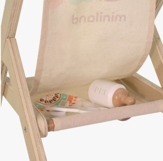 Wooden Doll Stroller