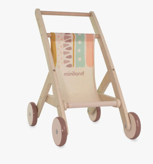 Wooden Doll Stroller