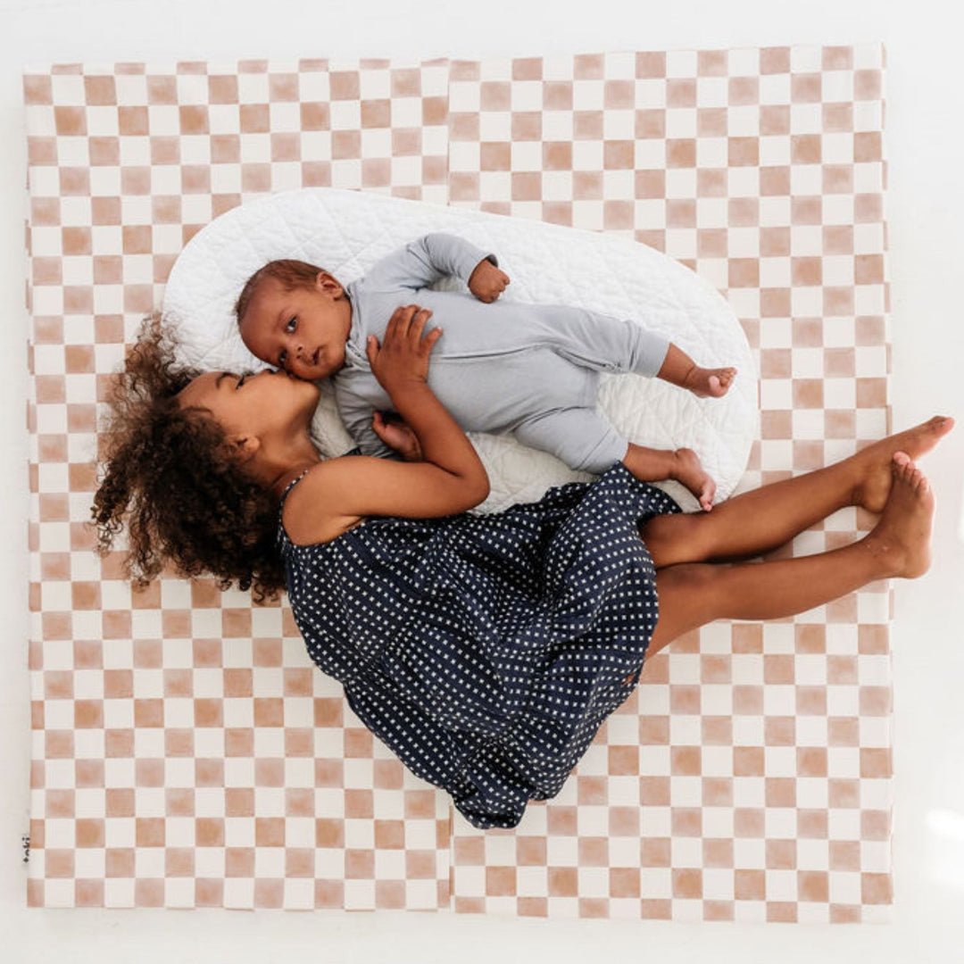 Checker Toffee Vegan Leather Mat