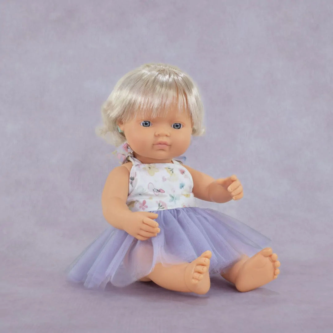 Caucasian doll with cochlear implant 38cm MF&M