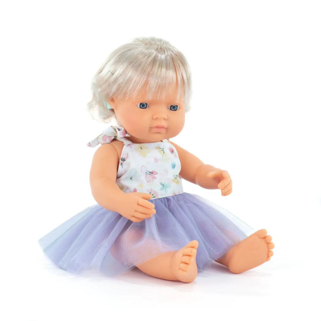 Caucasian doll with cochlear implant 38cm MF&M