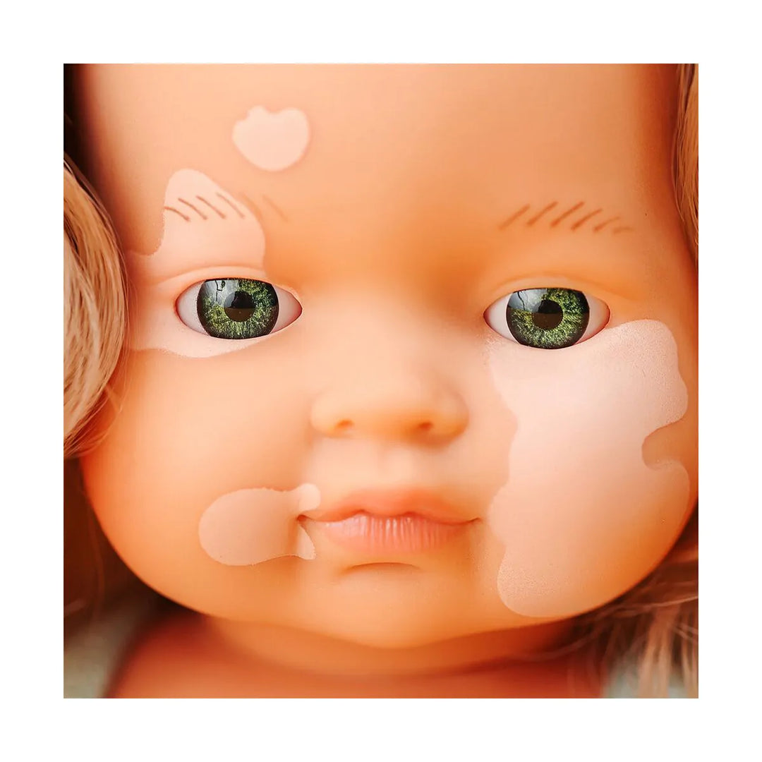 Dark blonde Caucasian doll with vitiligo 15" MF&M