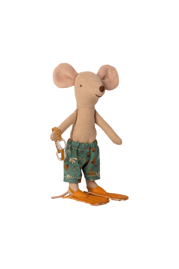 Beach Big Brother Mouse - Miniature Maileg Doll for Sunny Fun