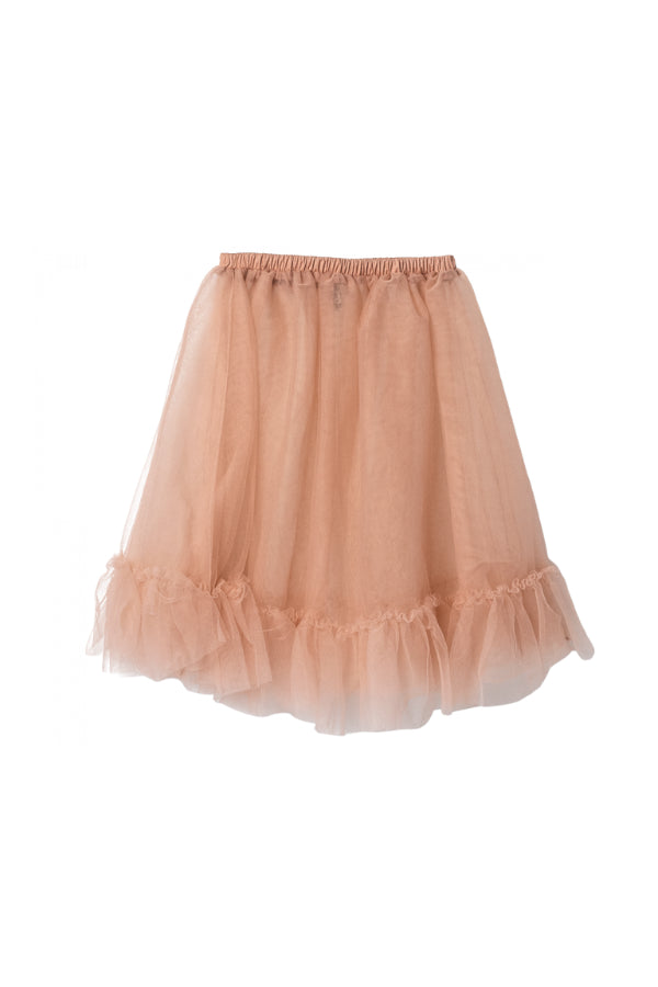 Princess Tulle Skirt in Melon: Adorable Royal Attire for Young Princesses