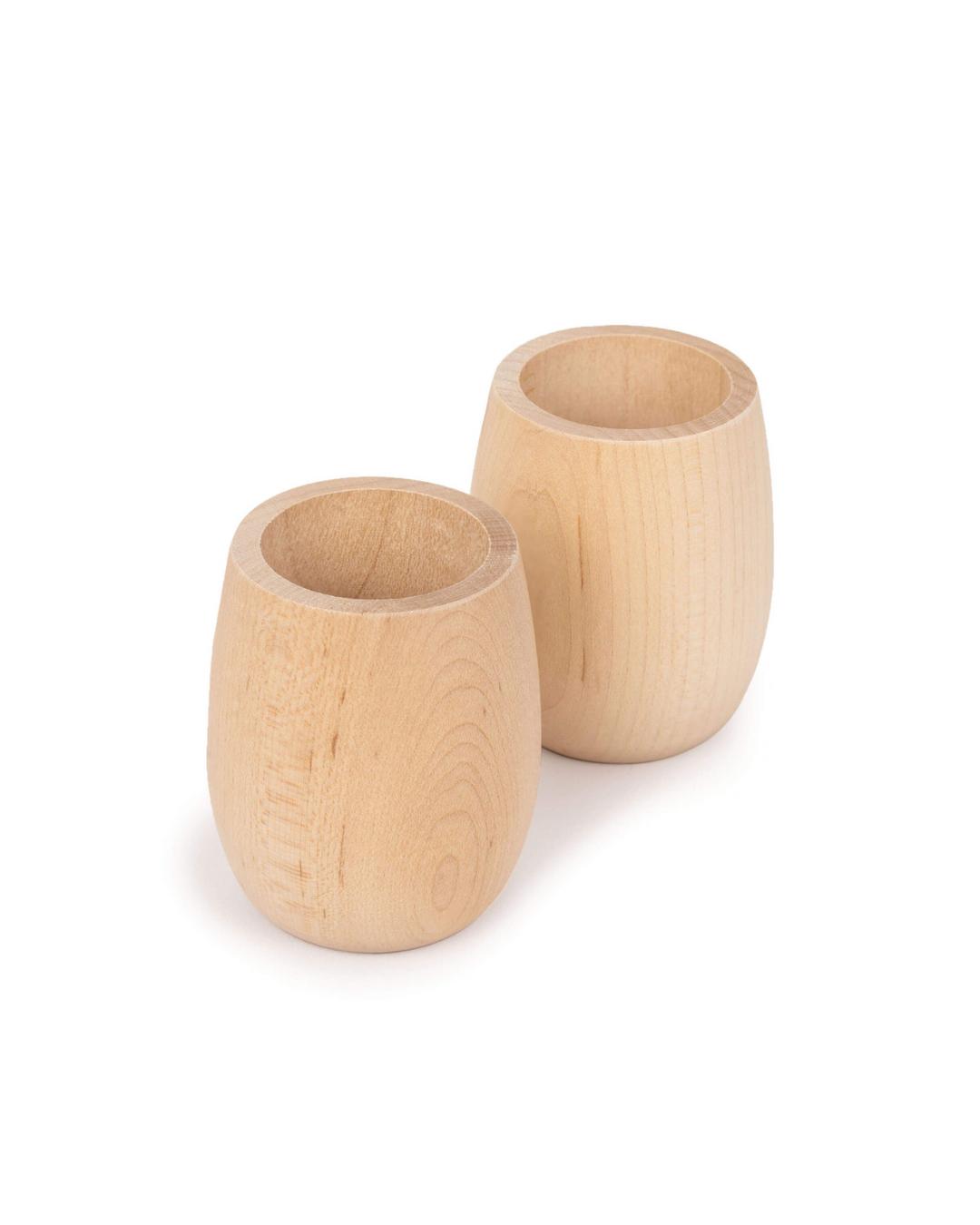 Wood Play Cups, Set of 2