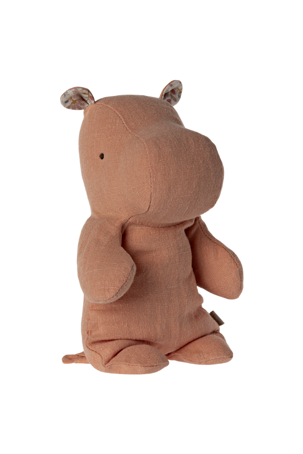Small Apricot Hippo - Adorable Maileg Plush Toy, hippo toy with soft fabric and charming design