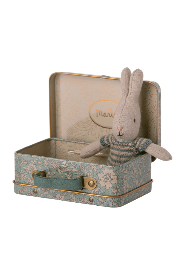 Suitcase with Micro Rabbit (assorted)