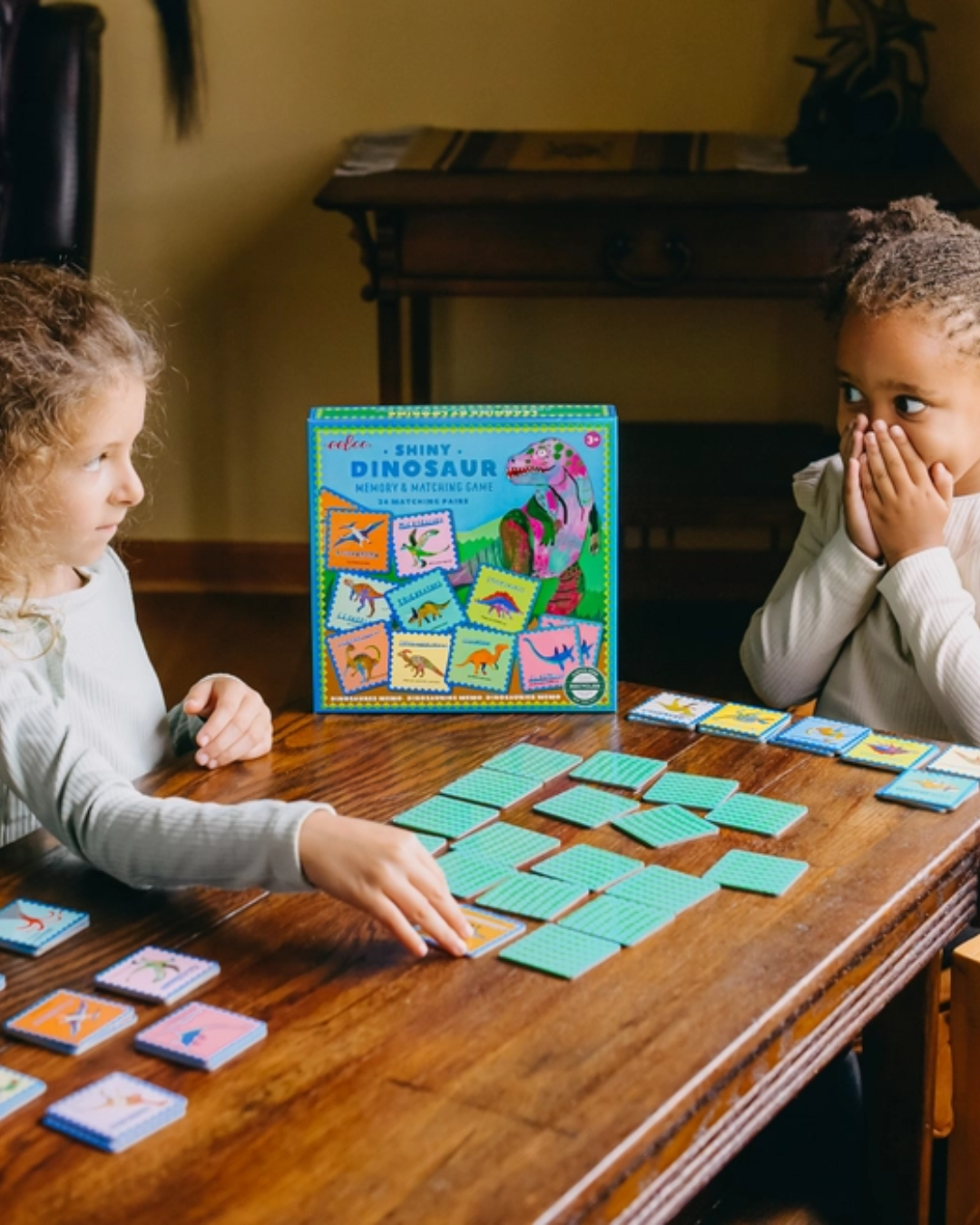 Shiny Dinosaur Memory and Matching Game