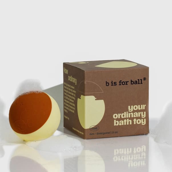 Your (Un)Ordinary Bath Toy b is for ball® in Caramel Pudding