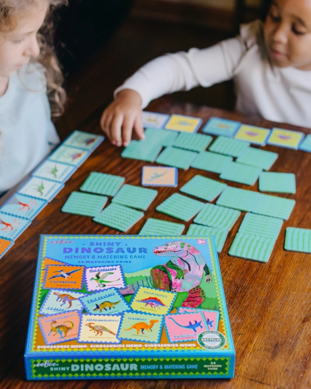 Shiny Dinosaur Memory and Matching Game