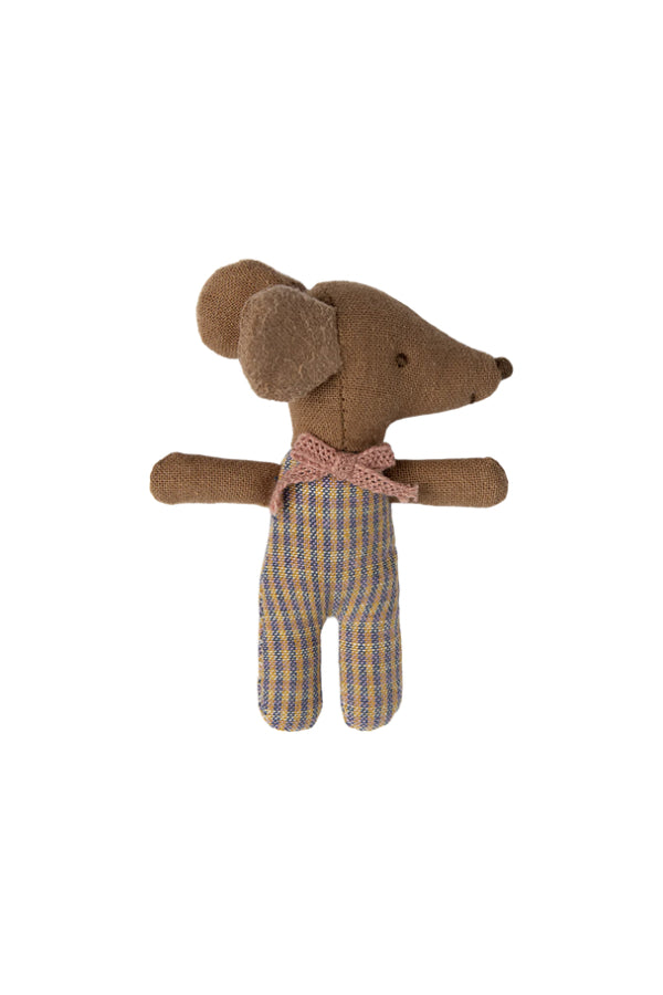 Maileg Sleepy Wakey Baby Mouse - Rose: Dollhouse Collection