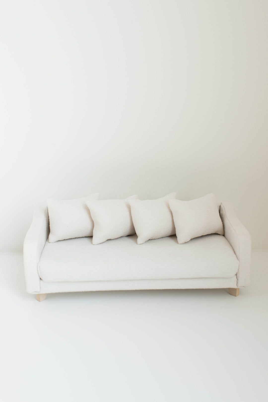 Adelaide Scoop Arm Sofa | Pearl White