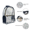 Clear Denim and Gems Backpack
