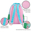 Clear Color Block Jelly Backpack