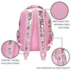 Pink Bow Confetti Clear Backpack