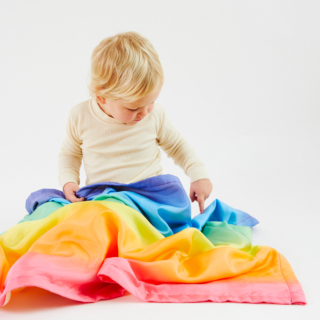 Sarah's Silks Rainbow Baby Blanket