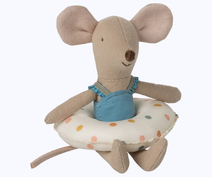 Beach mouse with float, Little sister - Multi dot (End of May Pre-Order)