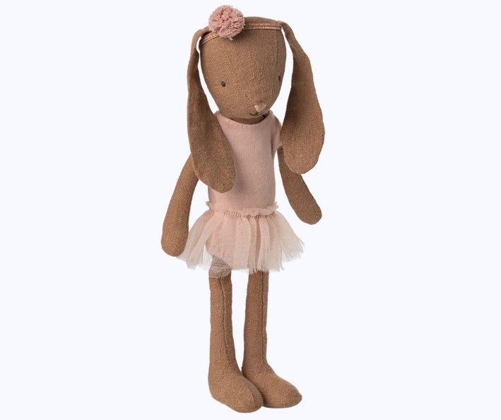 Bunny size 1, Chocolate brown - Ballet suit and skirt rose (End of May Pre-Order)