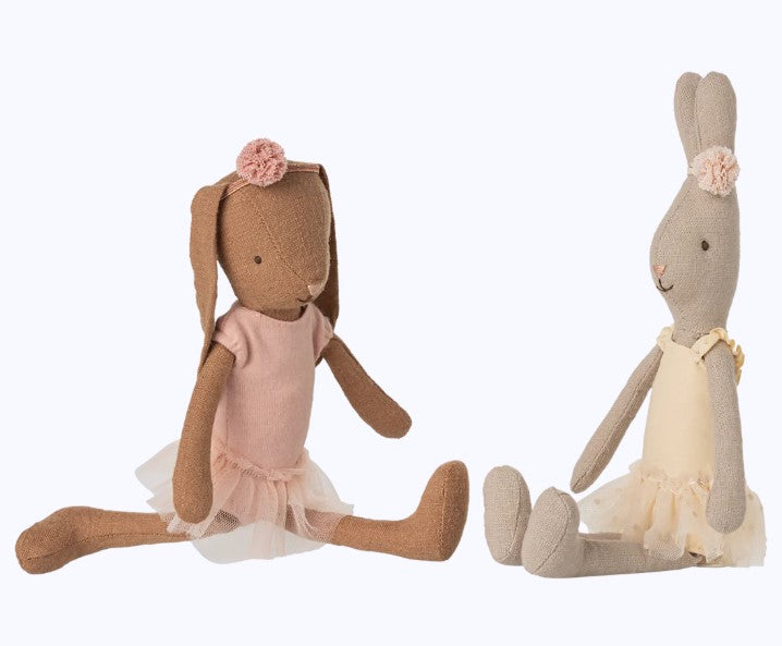 Bunny size 1, Chocolate brown - Ballet suit and skirt rose (End of May Pre-Order)