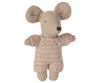 Baby mouse in carry cot - Rose