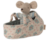 Baby mouse in carry cot - Blue