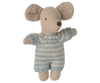Baby mouse in carry cot - Blue