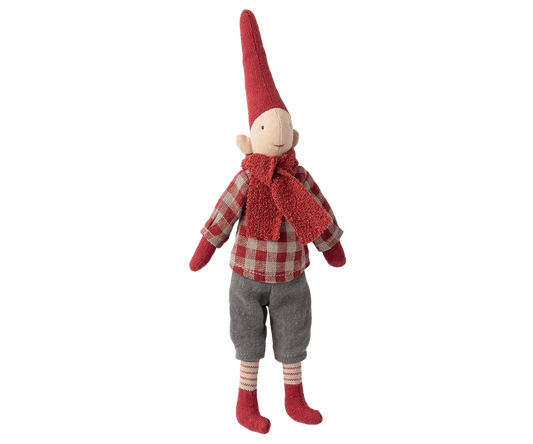 Pixy, Size 1 - Boy - Red checkered shirt