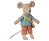 Little brother mouse with bag