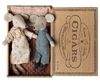 Grandma and grandpa mice in cigarbox