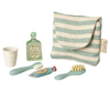 Tooth brush set in bag, Mouse - Blue stripe