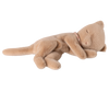 Sleeping kitten plush, Small - Cream peach
