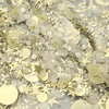 Confetti Glam Clear Mini Backpack with Gold Confetti