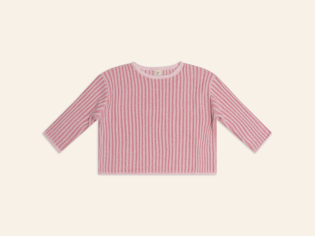 Essential Knit Jumper - Strawberry Stripe
