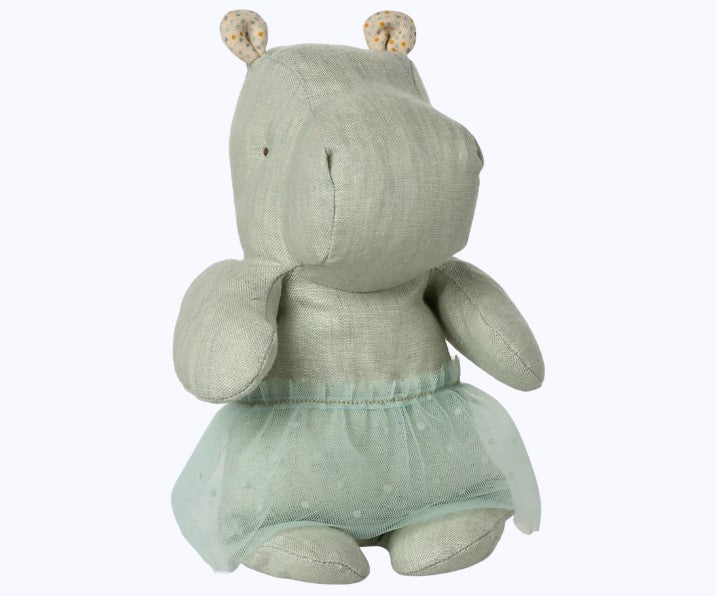 Safari friends, Hippo w. skirt, Small - Mint (End of March Pre-Order)